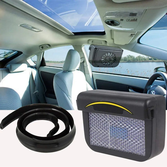 Solar-Powered Car Window Fan – Automatic Ventilation Cooling System