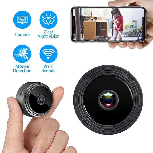 Mini Wi‑Fi A9 1080p Security Camera – Compact Night Vision Surveillance