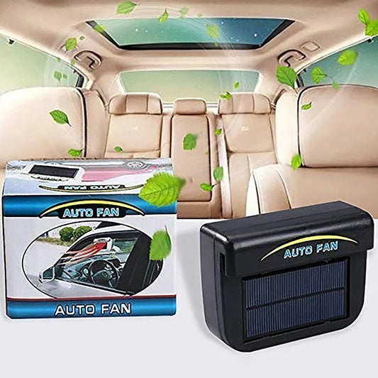 Solar-Powered Car Window Fan – Automatic Ventilation Cooling System