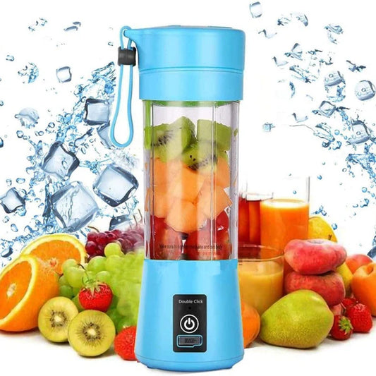 Portable Electric Blender – Mini Fruit Juice Mixer for Smoothies & Shakes
